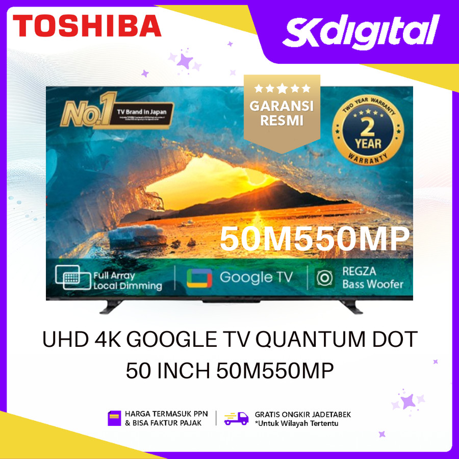 TV Toshiba 50M550MP 50 Inch 4K uhd Google TV Quantum Dot 50M550MP