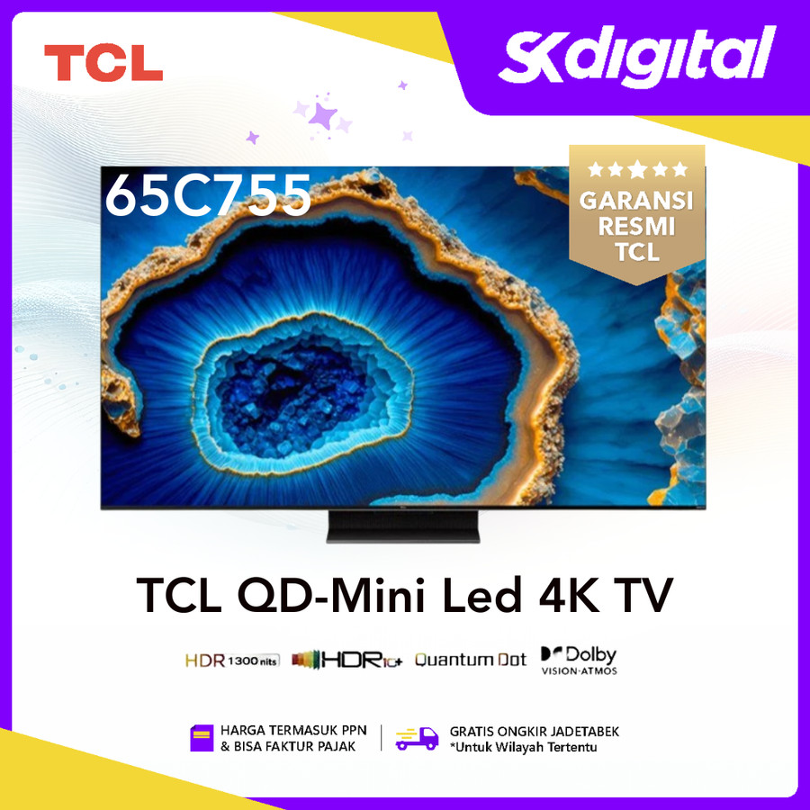 Tv TCL 65C755 qd-mini led 4K google tv 65 inch