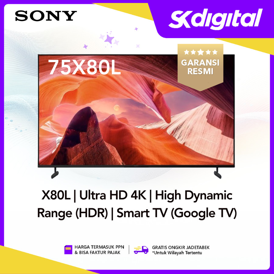 Tv SONY 75x80l Android Google Tv 75 Inch Dolby Atmos Vision
