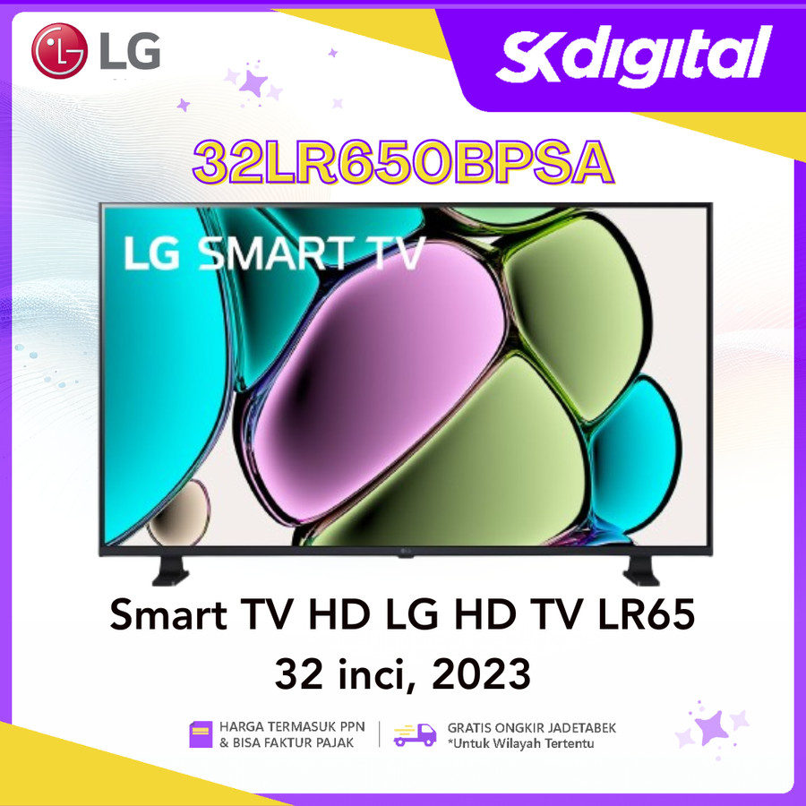 TV LG 32LR650BPSA Smart Tv w/ α5 AI Processor Gen6 32 Inch