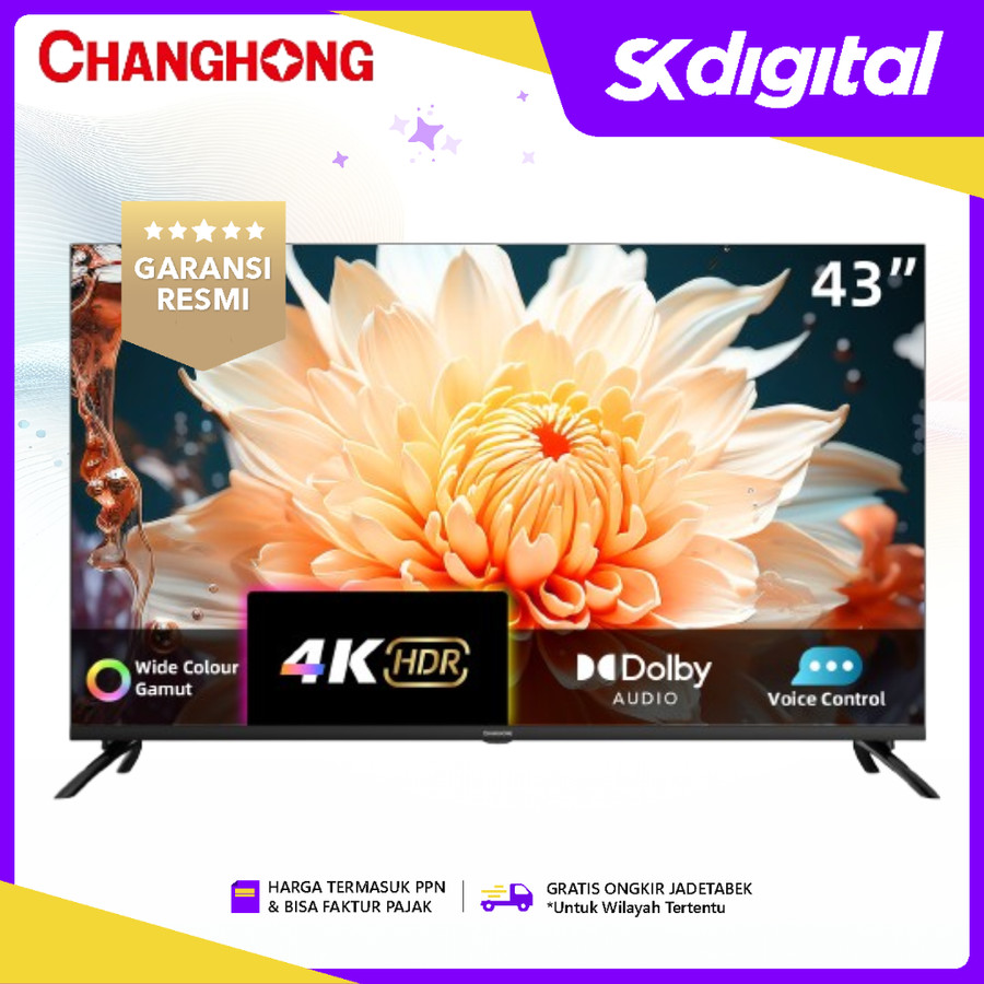 TV Changhong U43QCN1 QLED 4K Google Smart Digital TV 43 Inch - Image 4