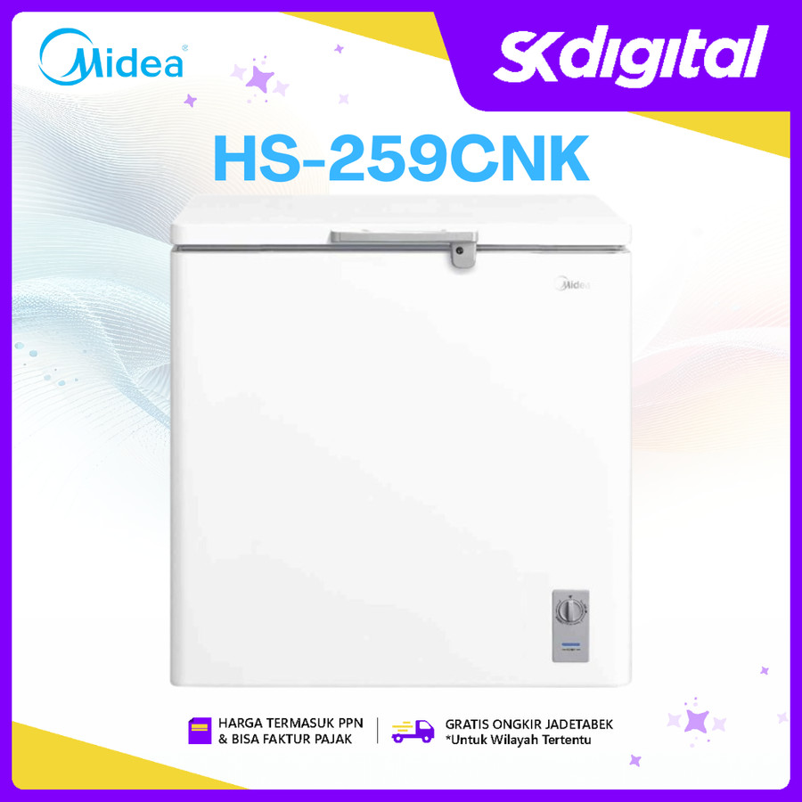 Chest Freezer Midea HS-259CNK Freezer Box 199 Liter