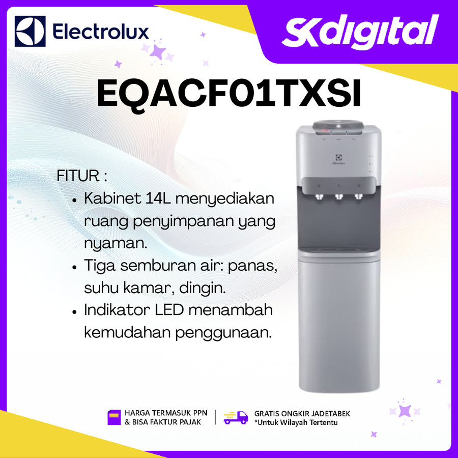 Dispenser Electrolux EQACF01TXSI / EQACF01TXWI Dispenser Air Galon Atas