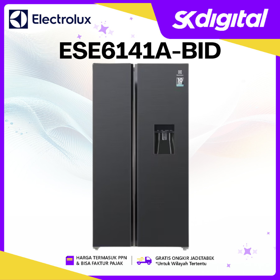 Kulkas Electrolux ESE6141A-BID Kulkas Side by Side 606 Liter