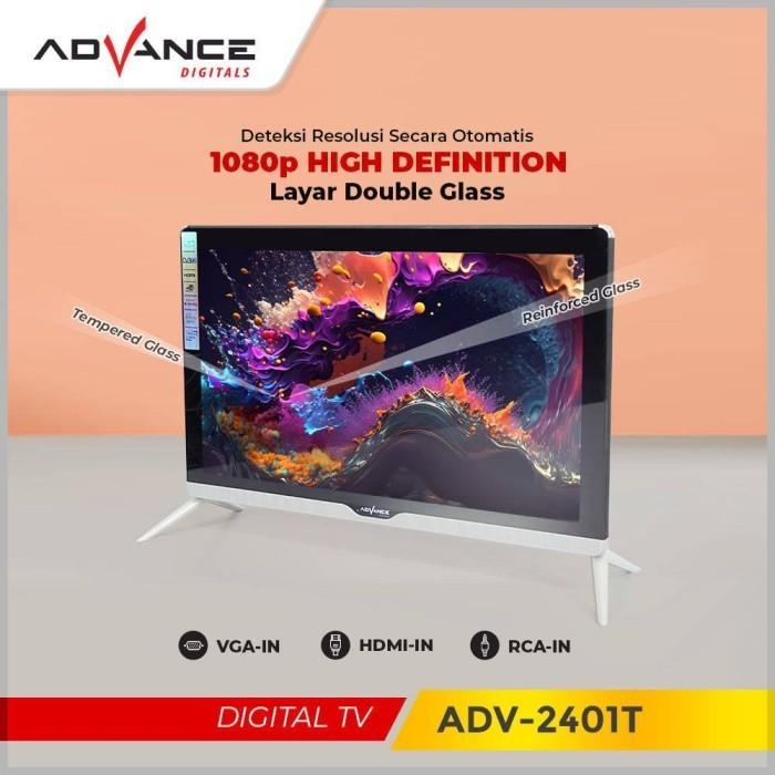 TV Advance 2401T TV LED Digital 24 inch ADV-2401T Televisi - Image 2