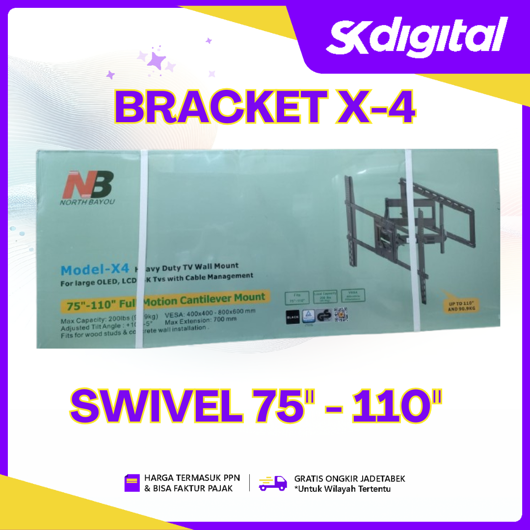Bracket X-4 Bracket Swivel Bracket TV 75 Inch - 100 Inch