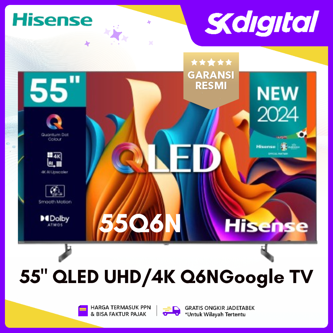 TV Hisense 55Q6N QLED UHD 4K Q6N Google TV 55 Inch