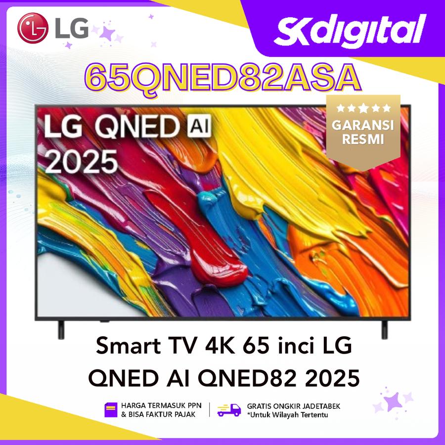 TV LG 65QNED82ASA Smart TV 4K 65 inci LG QNED AI QNED82 2025