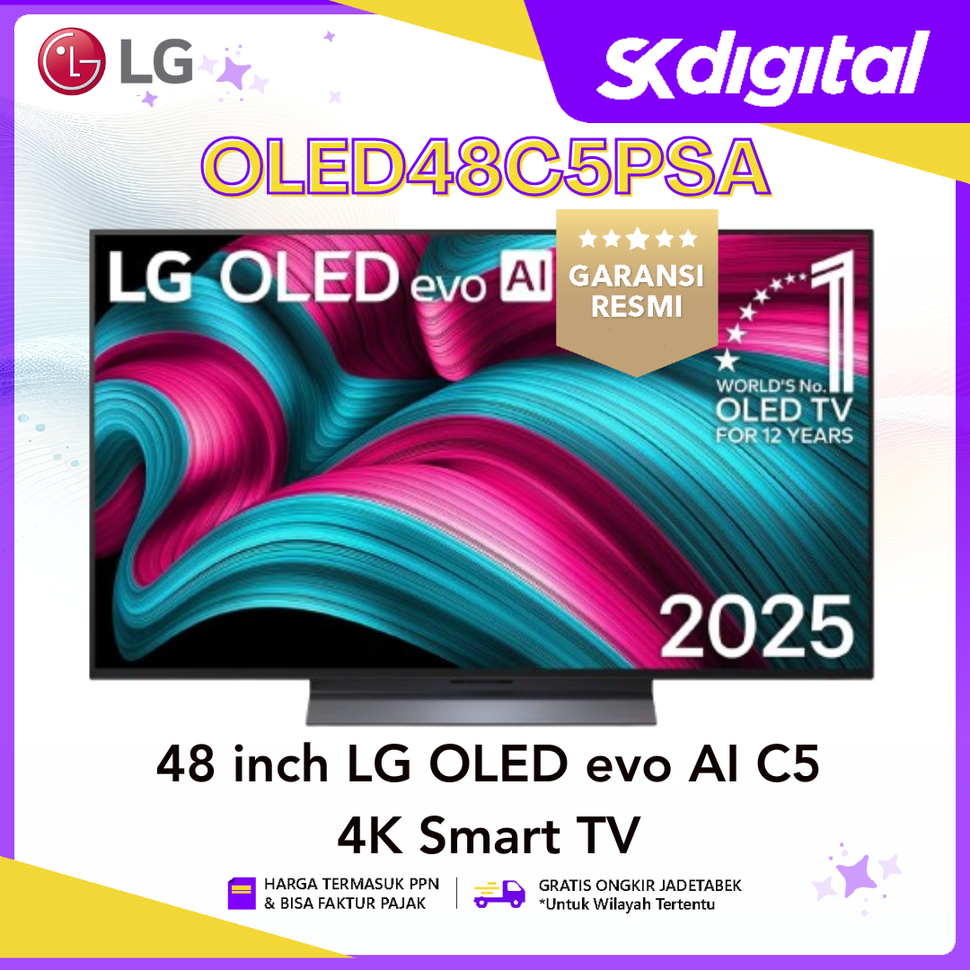 TV LG OLED48C5PSA LG OLED evo AI C5 4K Smart TV 48 Inch 48C5PSA