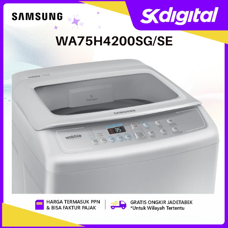 Mesin Cuci Samsung WA75H4200SG Mesin Cuci 1 Tabung 7.5 Kg WA75H4200 - Image 3