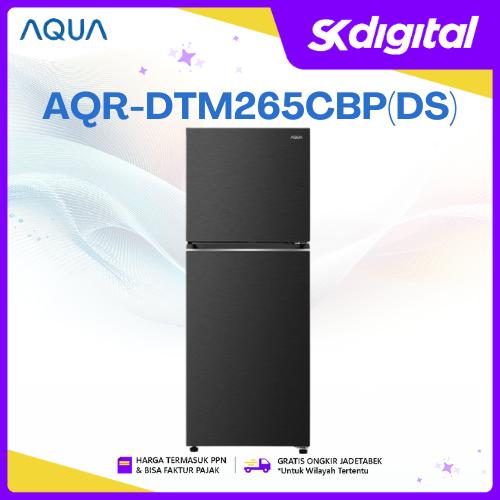 Kulkas Aqua AQR-DTM265CBP(DS) Kulkas 2 Pintu 205 Liter AQRDTM265CBP(DS)