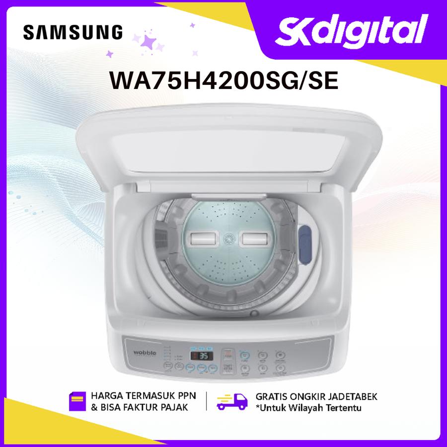 Mesin Cuci Samsung WA75H4200SG Mesin Cuci 1 Tabung 7.5 Kg WA75H4200 - Image 7