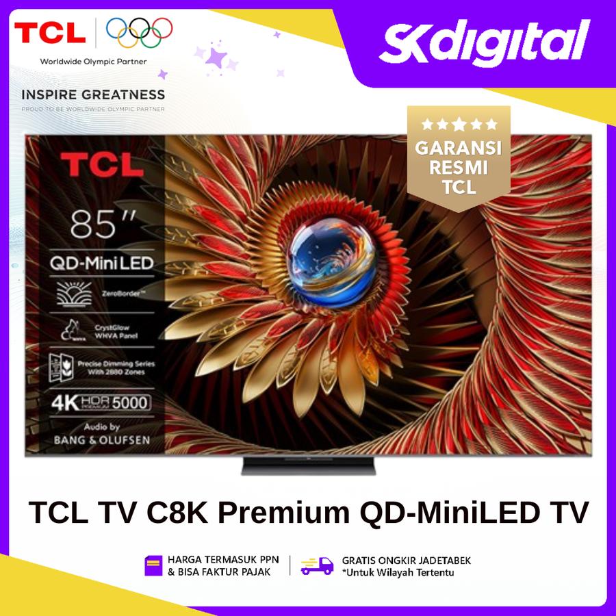 TV TCL 85C8K / C8K Premium QD-MiniLED 4K UHD Smart Google TV 85 Inch