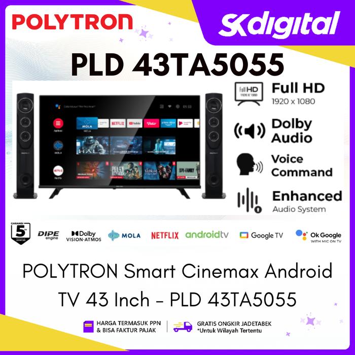 TV Polytron PLD 43TA5055 Smart Cinemax Android TV 43 inch