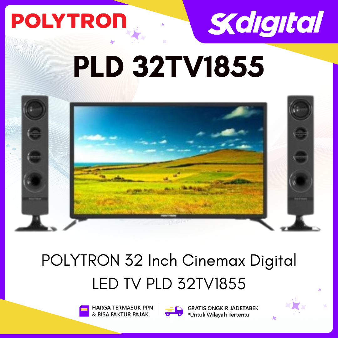 TV Polytron PLD 32TV1855 Cinemax Digital LED TV 32 Inch
