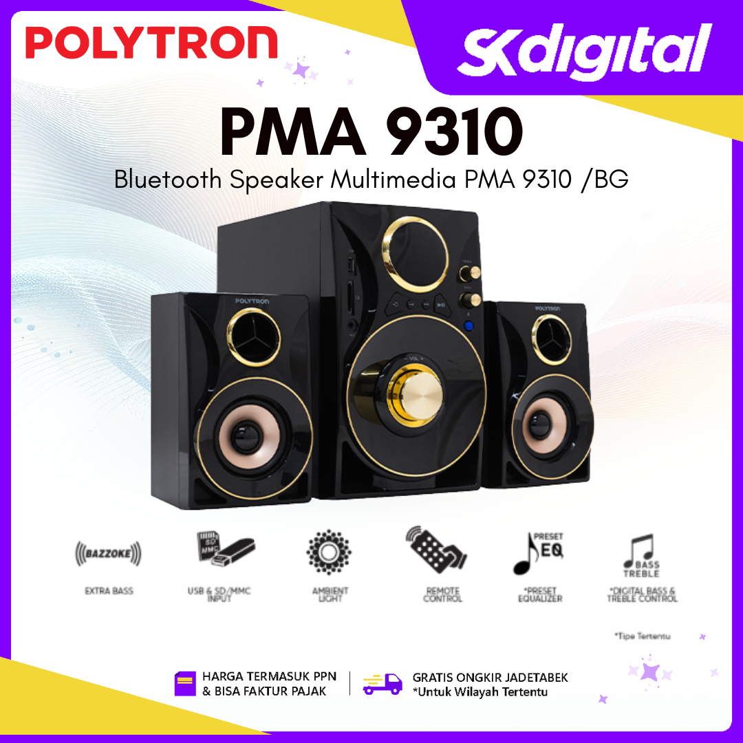Speaker Polytron PMA 9310 Bluetooth Speaker Multimedia PMA 9310 /BG