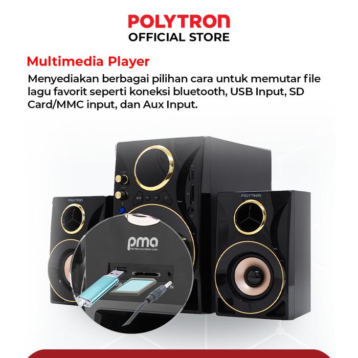 Speaker Polytron PMA 9310 Bluetooth Speaker Multimedia PMA 9310 /BG - Image 3