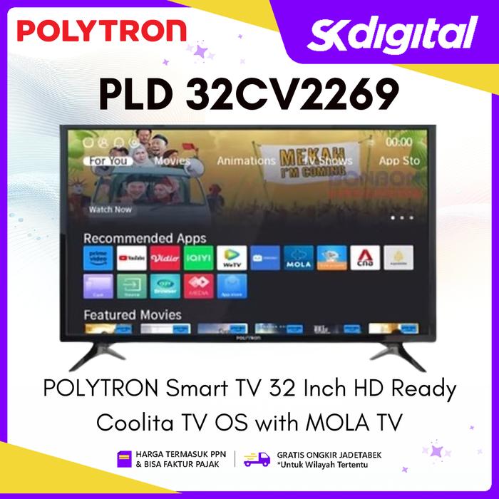 TV Polytron PLD 32CV2269 HD Ready Coolita TV OS with MOLA TV 32 Inch