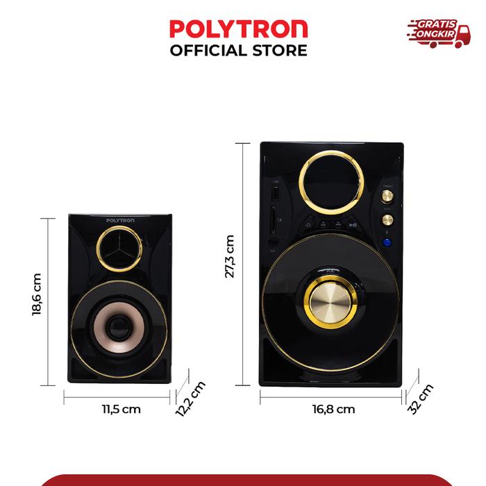 Speaker Polytron PMA 9310 Bluetooth Speaker Multimedia PMA 9310 /BG - Image 8