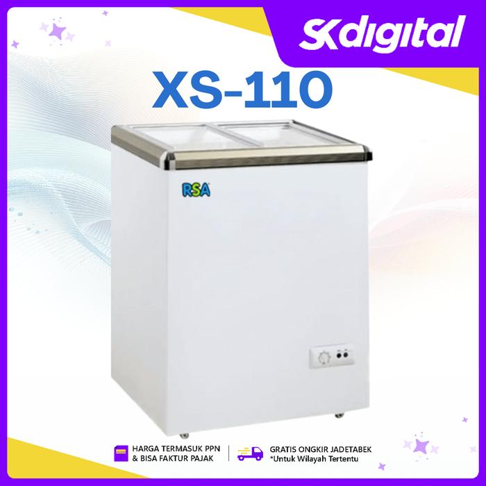 Chest Freezer RSA XS-110 Sliding Flat Glass Freezer 100 Liter - XS-110 - Image 4